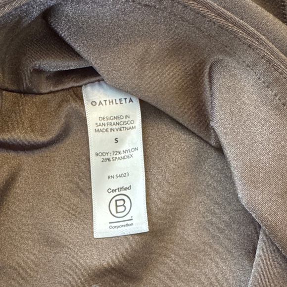 ATHLETA Shimmery Bronze Leggings SIZE SMALL women - Picture 2 of 3